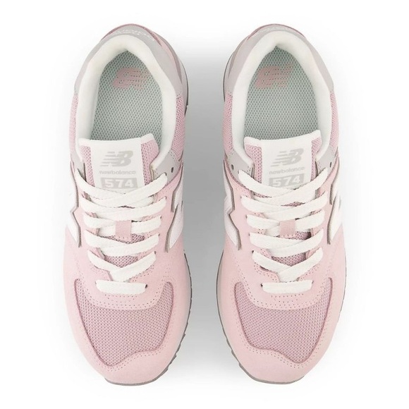 New Balance 574 + Platform Retro Running Shoes / Sneakers -Pink Stone - Picture 7 of 16